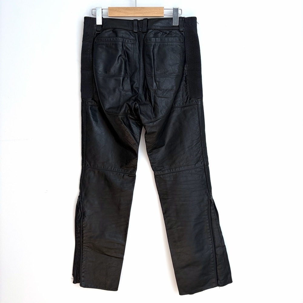 Vintage Falcon Leather Moto Pants - Size 30 - Made in Canada